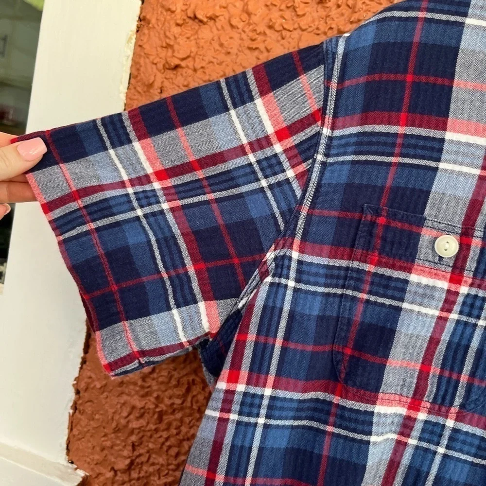 Men’s Polo Ralph Lauren Checkered/Plaid Short Sleeve Button Down Size Large
